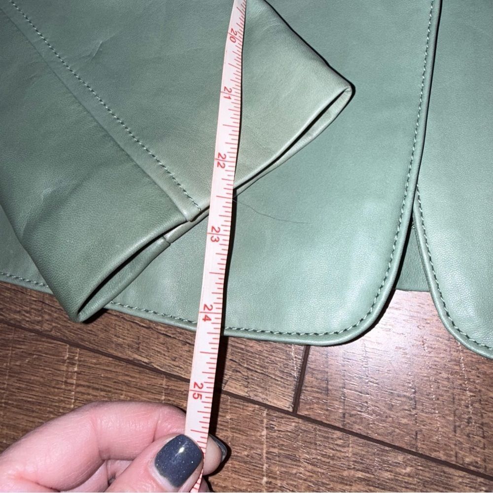Bernardo Women's Green Leather Jacket - Picture 5 of 7